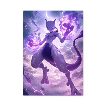 Poster Éclairs de Mewtwo