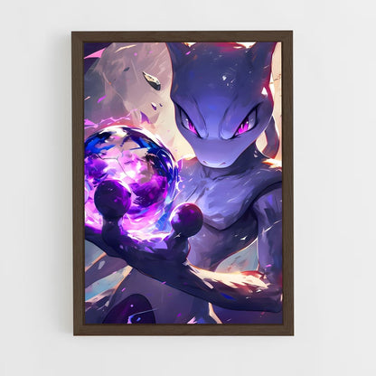ap-mewtwo-3 cadre Bois foncé