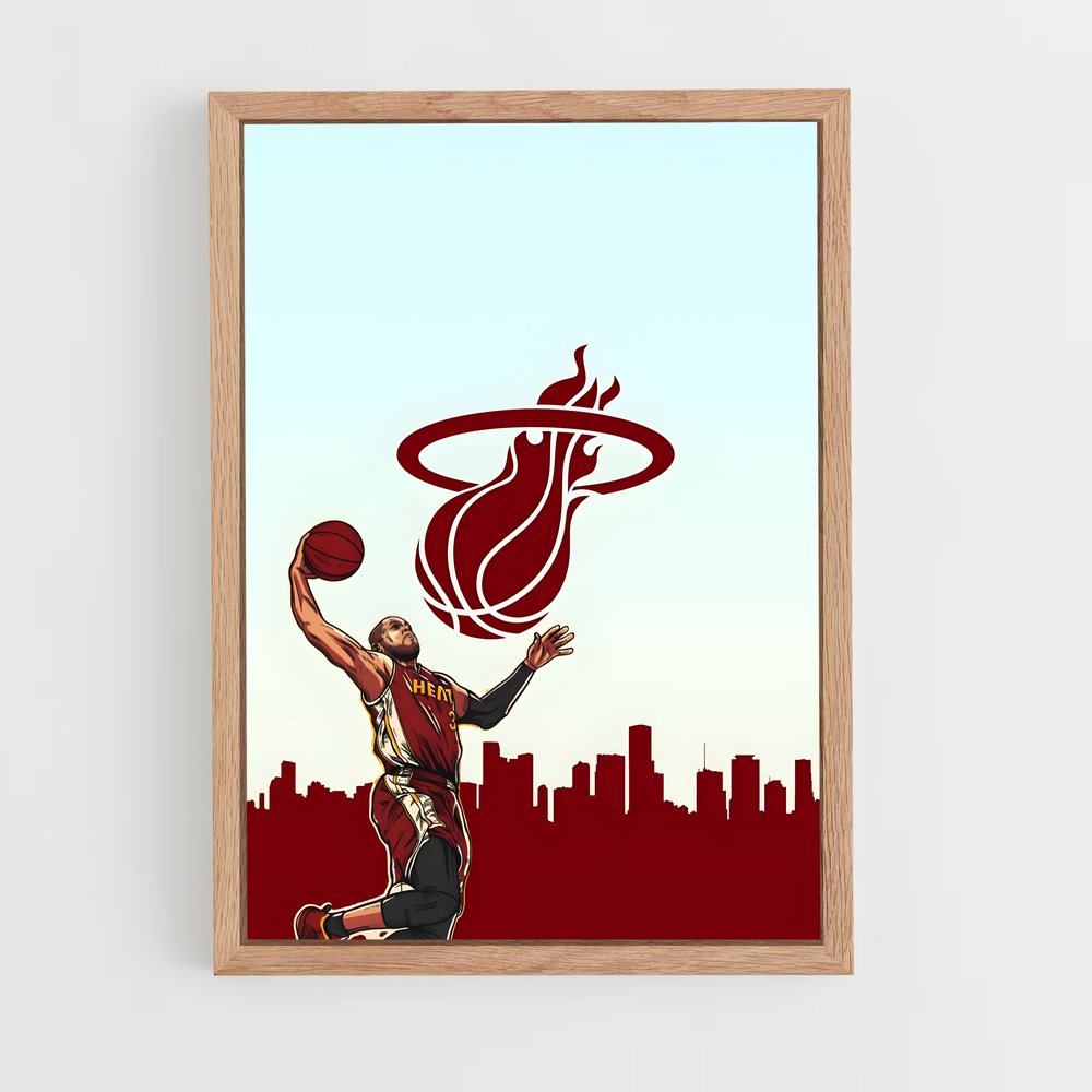 ap-miami heat-4 cadre Bois clair