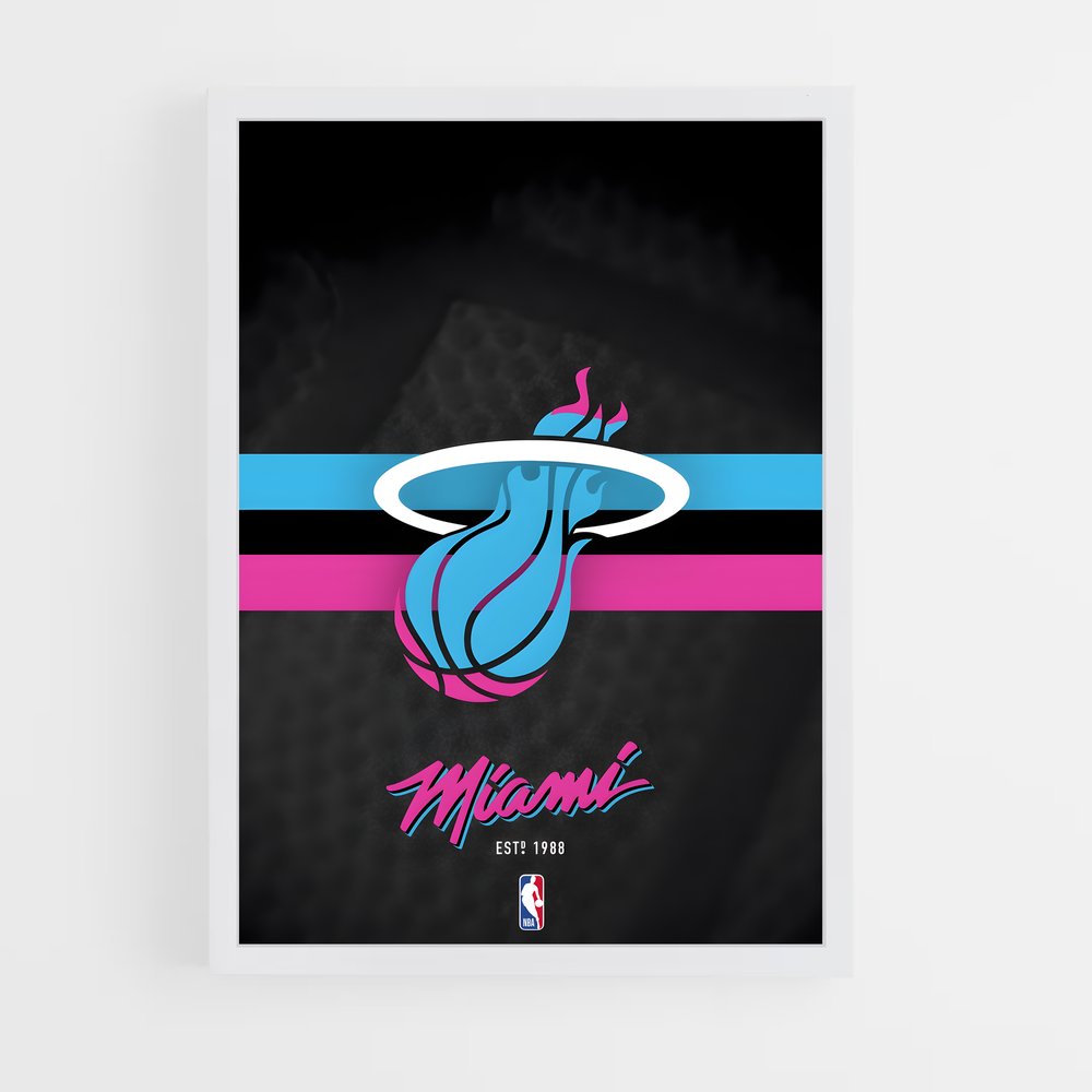 ap-miami heat-6 cadre Blanc