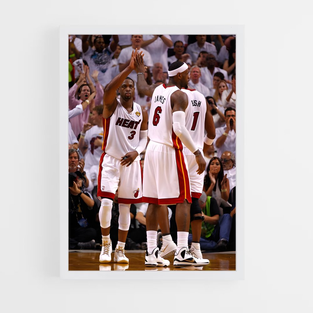 ap-miami heat-7 cadre Blanc