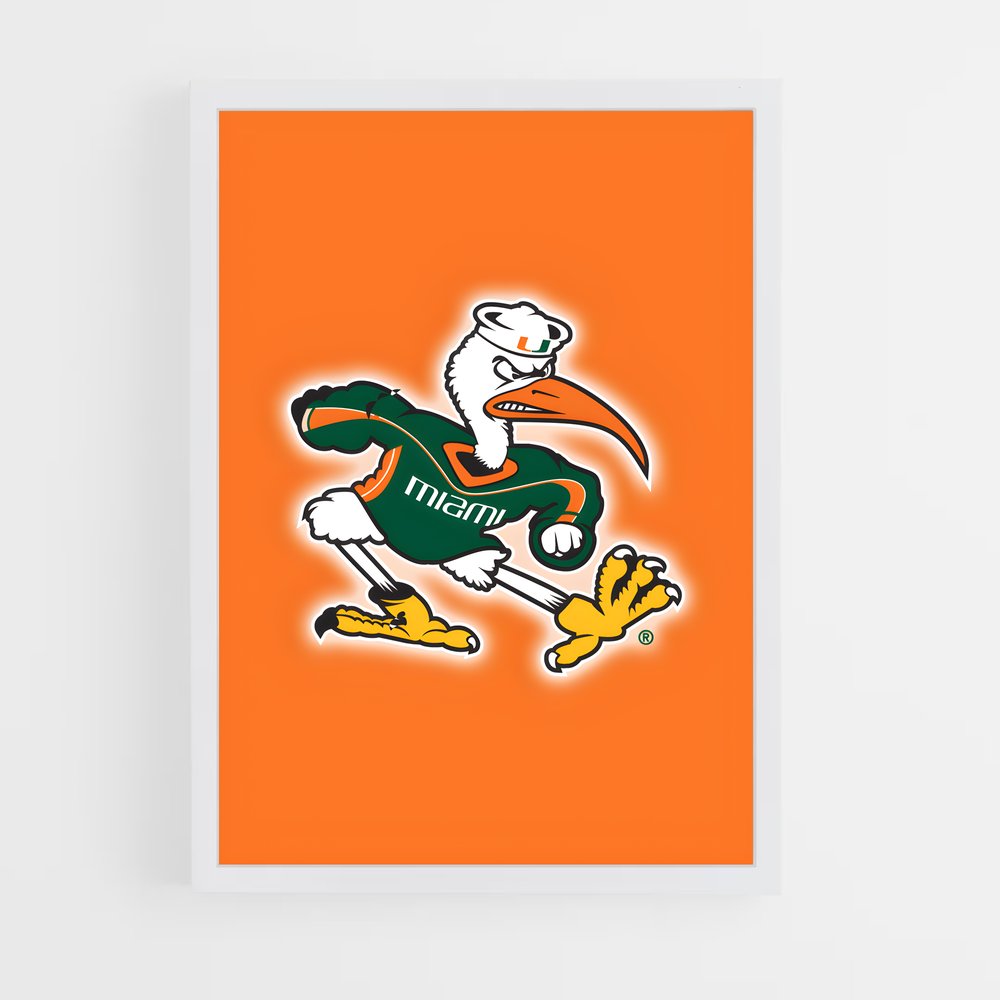 ap-miami hurricanes-2 cadre Blanc