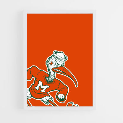 ap-miami hurricanes-4 cadre Blanc