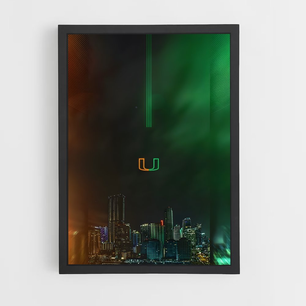 ap-miami hurricanes-6 cadre Noir