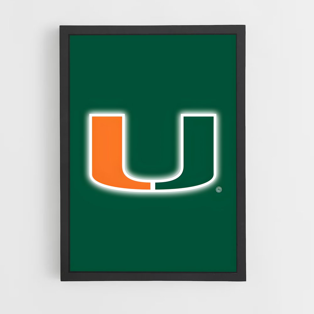 ap-miami hurricanes-8 cadre Noir