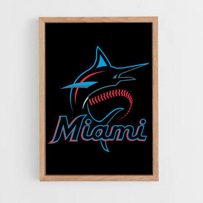 ap-miami marlins-1 cadre Bois clair