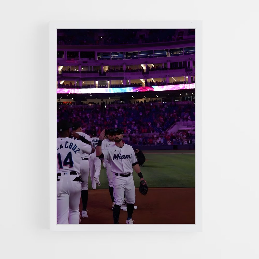 ap-miami marlins-5 cadre Blanc