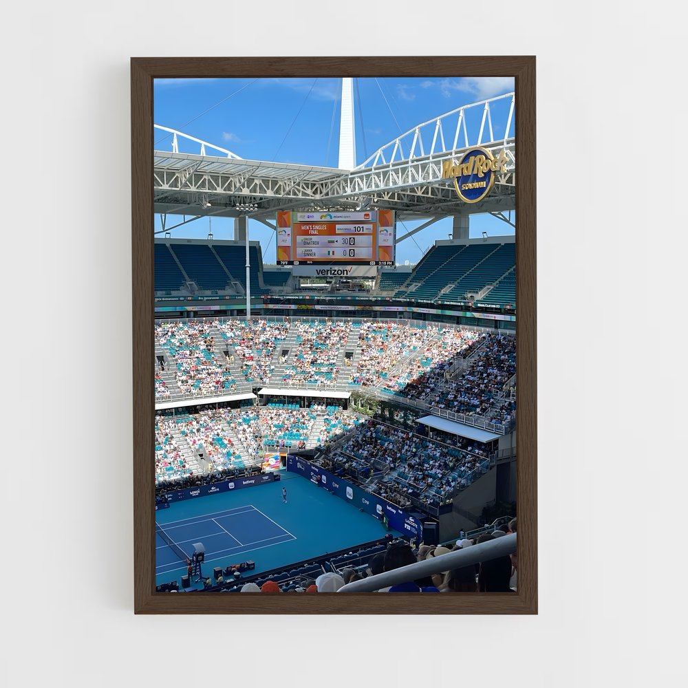 ap-miami open tennis-8 cadre Bois foncé