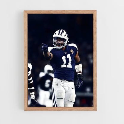 ap-micah parsons-2 cadre Bois clair