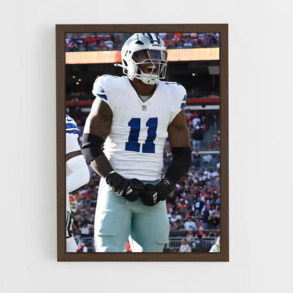 ap-micah parsons-7 cadre Bois foncé