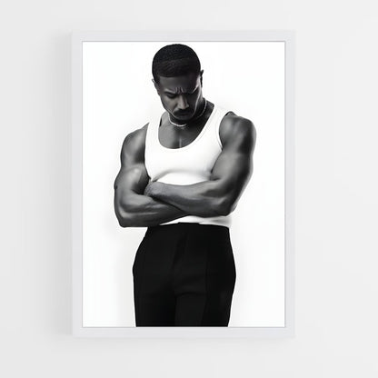 ap-michael b jordan-8 cadre Blanc