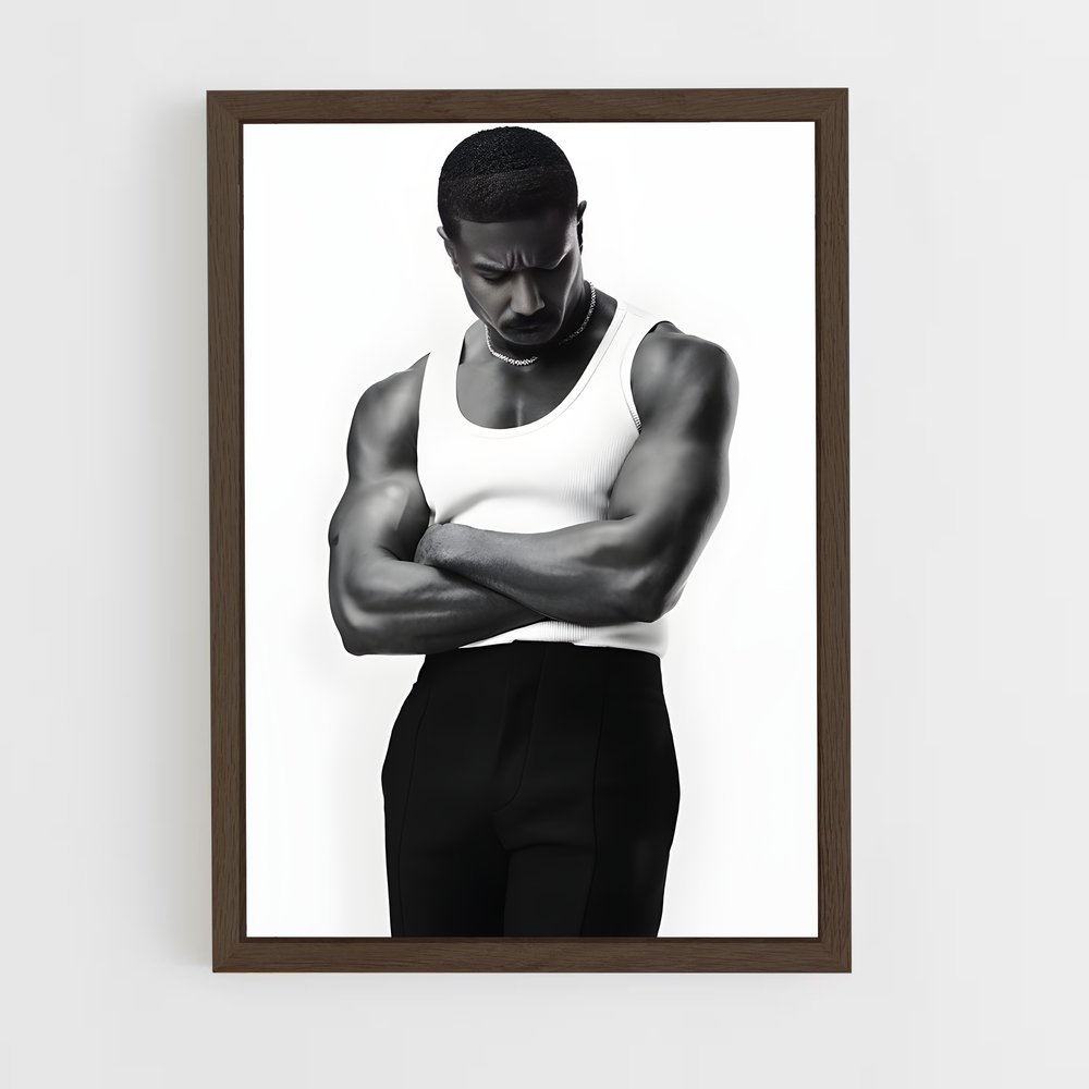 ap-michael b jordan-8 cadre Bois foncé