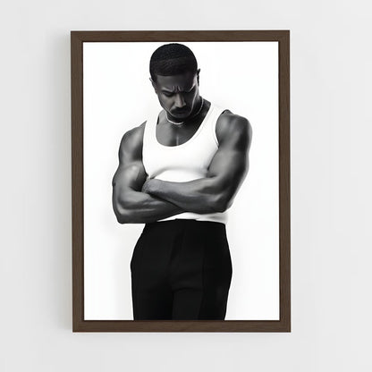ap-michael b jordan-8 cadre Bois foncé