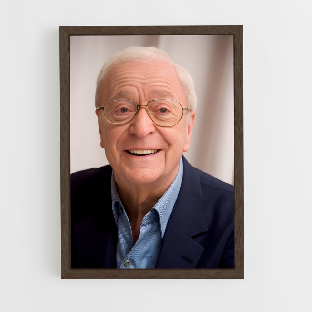 ap-michael caine-3 cadre Bois foncé