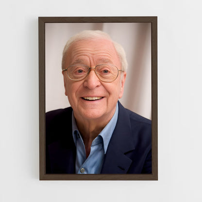 ap-michael caine-3 cadre Bois foncé
