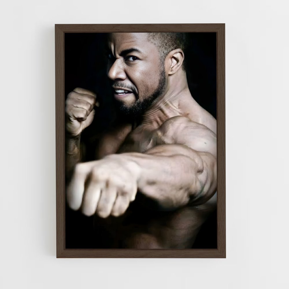 ap-michael jai white-6 cadre Bois foncé