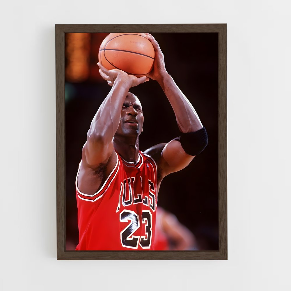 ap-michael jordan-10 cadre Bois foncé