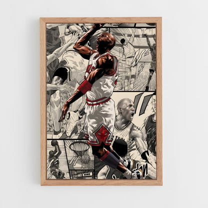 ap-michael jordan-3 cadre Bois clair