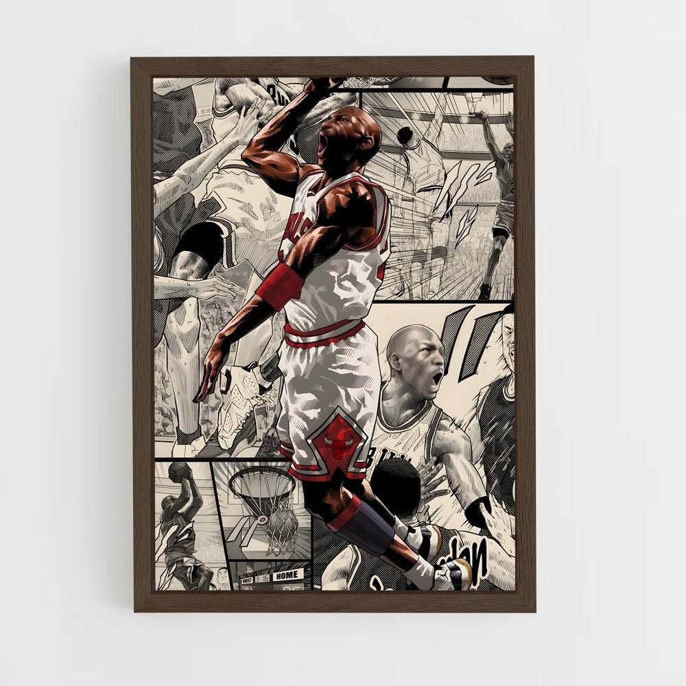 ap-michael jordan-3 cadre Bois foncé