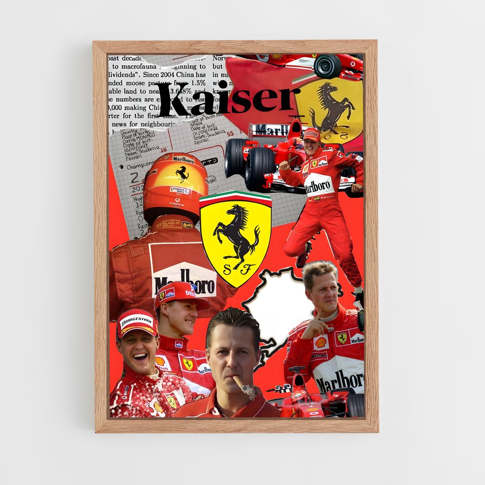 ap-michael schumacher-10 cadre Bois clair