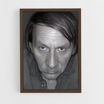 ap-michel houellebecq-2 cadre Bois foncé