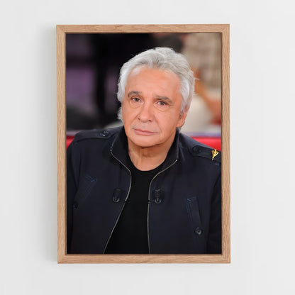 ap-michel sardou-1 cadre Bois clair