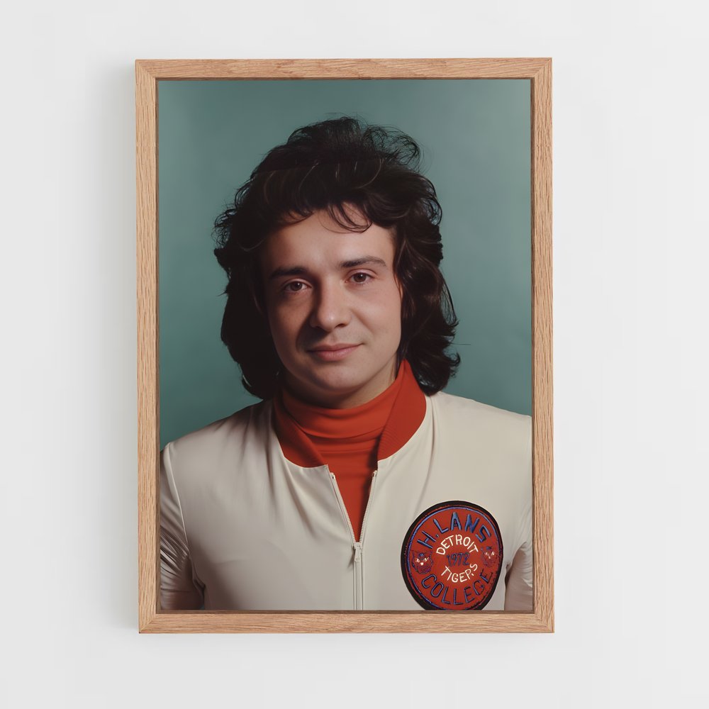 ap-michel sardou-6 cadre Bois clair