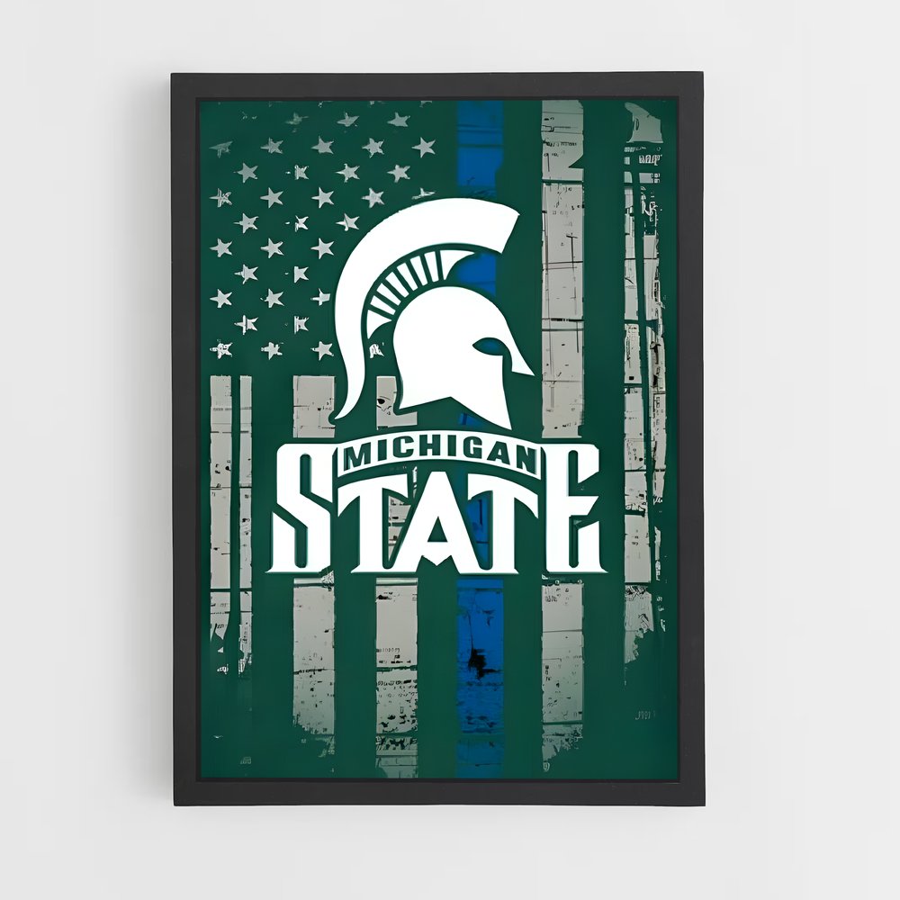 ap-michigan state spartans-2 cadre Noir
