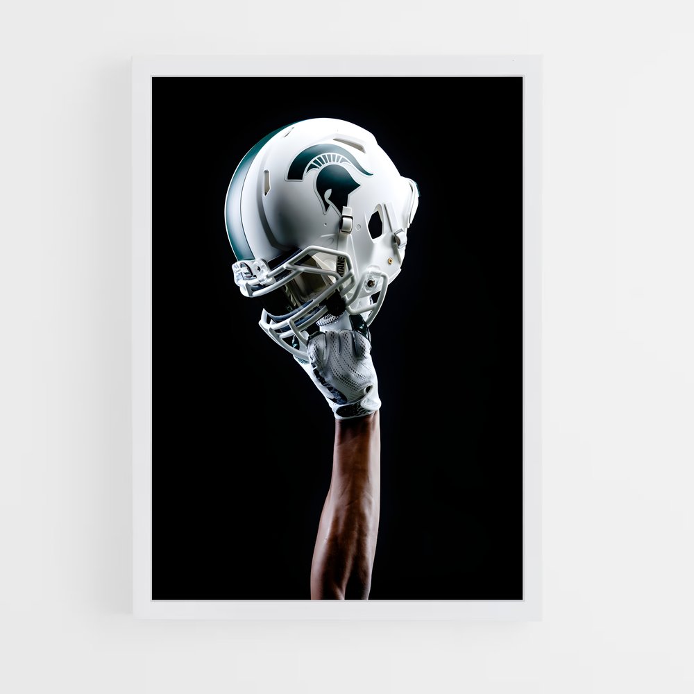 ap-michigan state spartans-3 cadre Blanc