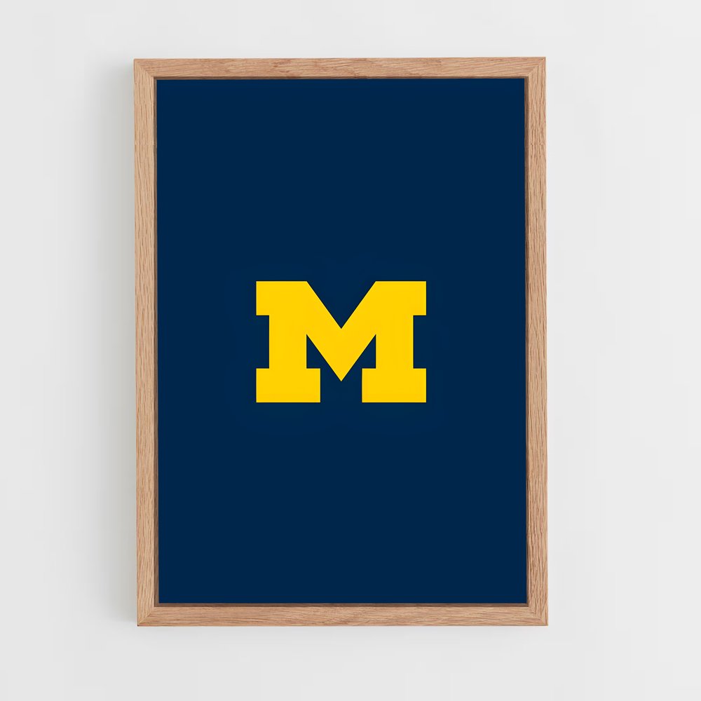 ap-michigan wolverines-3 cadre Bois clair