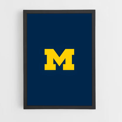 ap-michigan wolverines-3 cadre Noir