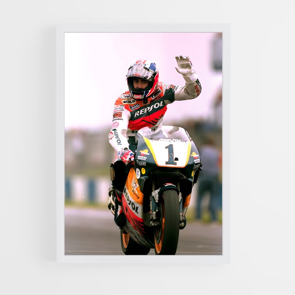 ap-mick doohan-1 cadre Blanc