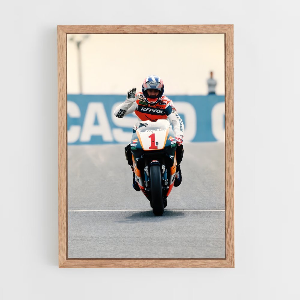 ap-mick doohan-10 cadre Bois clair