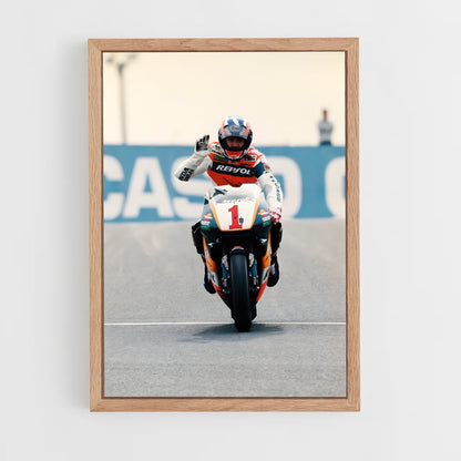 ap-mick doohan-10 cadre Bois clair