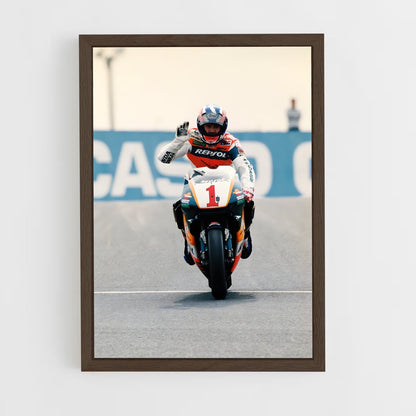ap-mick doohan-10 cadre Bois foncé