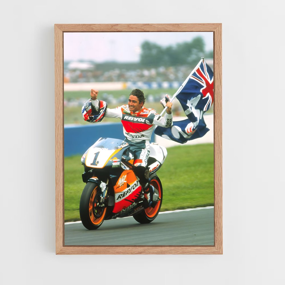 ap-mick doohan-4 cadre Bois clair