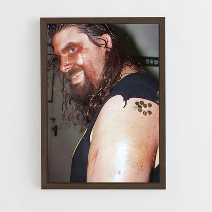 ap-mick foley-2 cadre Bois foncé