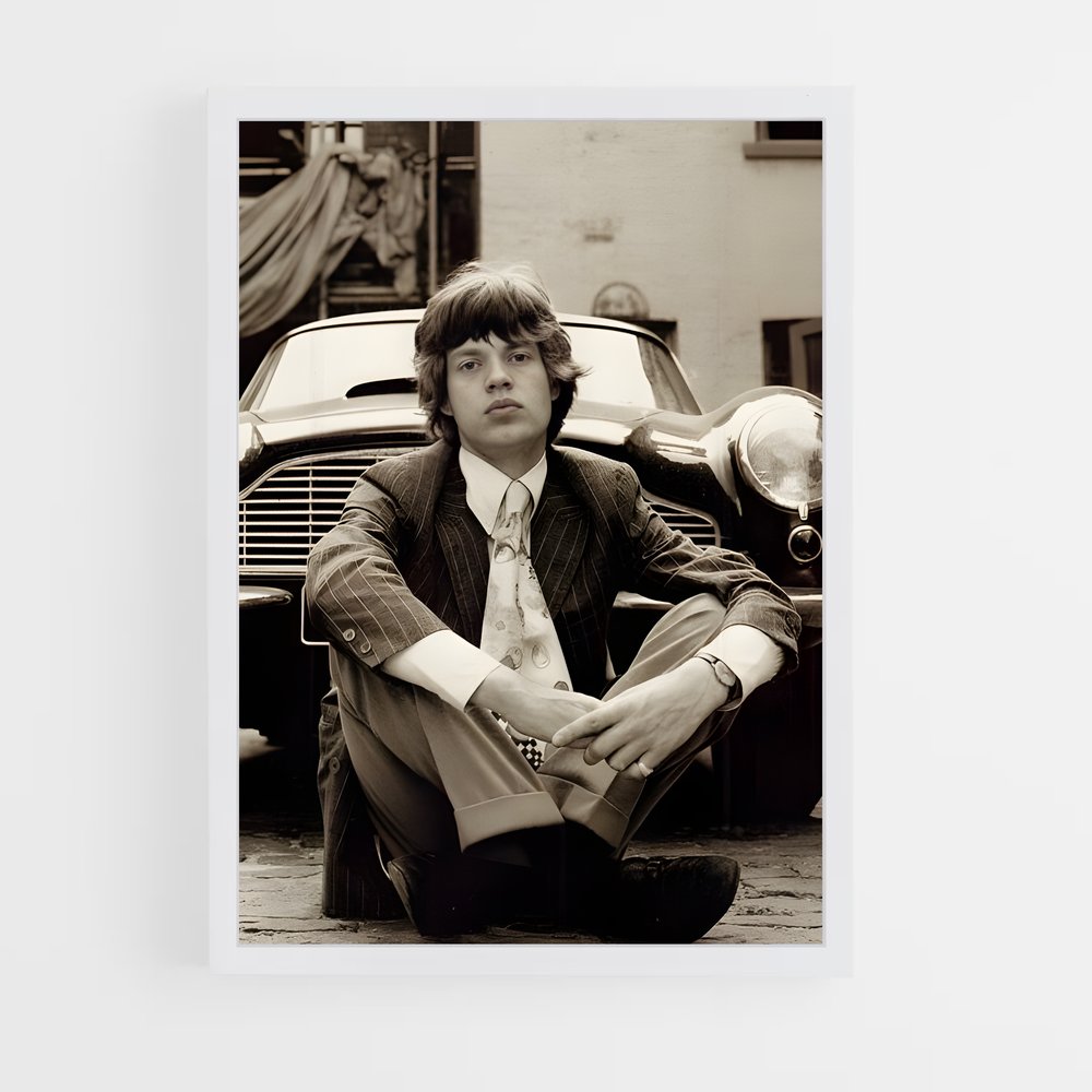 ap-mick jagger-1 cadre Blanc