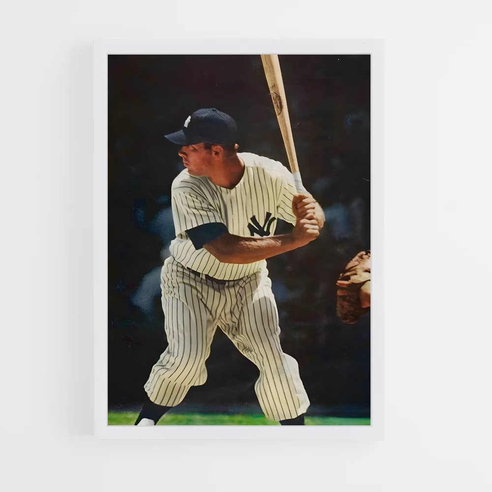 ap-mickey mantle-1 cadre Blanc