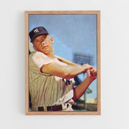 ap-mickey mantle-4 cadre Bois clair