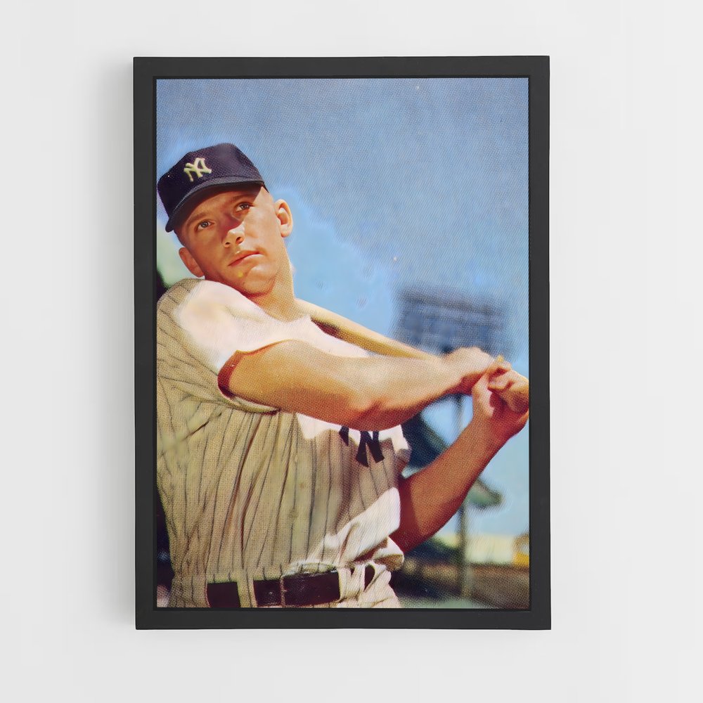 ap-mickey mantle-4 cadre Noir