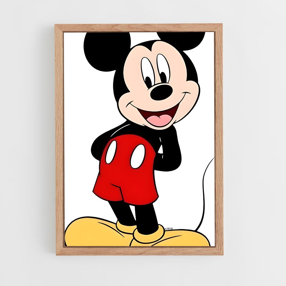 ap-mickey mouse-1 cadre Bois clair