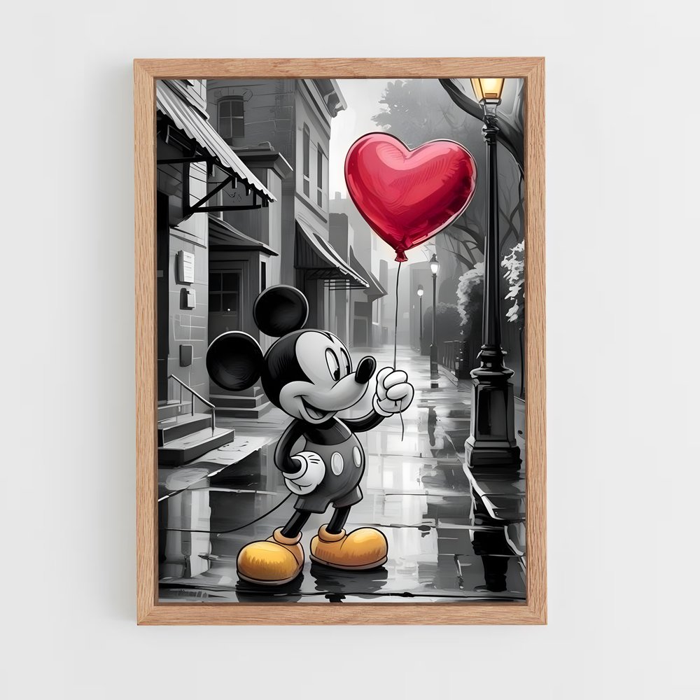 ap-mickey mouse-2 cadre Bois clair