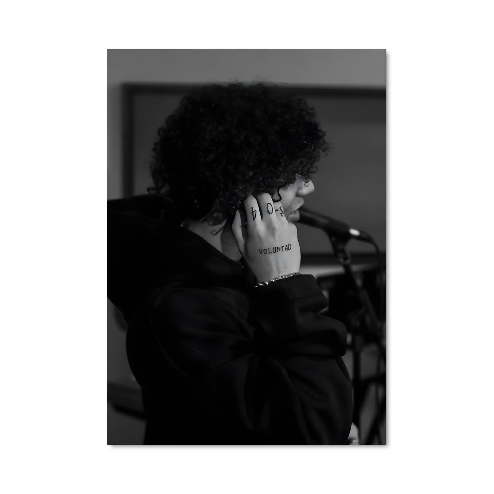 Poster Cheveux en Boucles