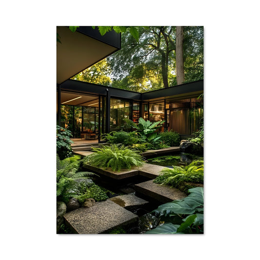 Poster Mid-century modern architecture 18614