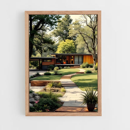 ap-mid-century modern architecture-5 cadre Bois clair