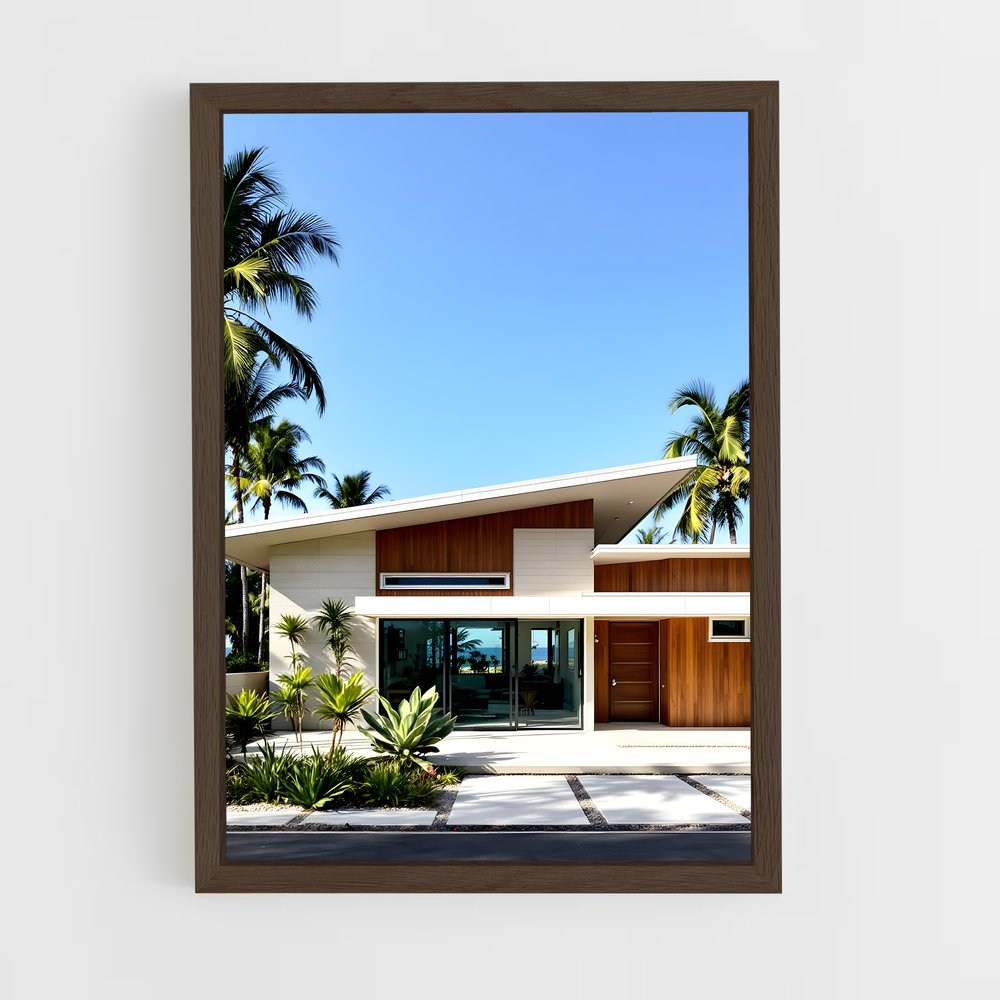 ap-mid-century modern architecture-9 cadre Bois foncé