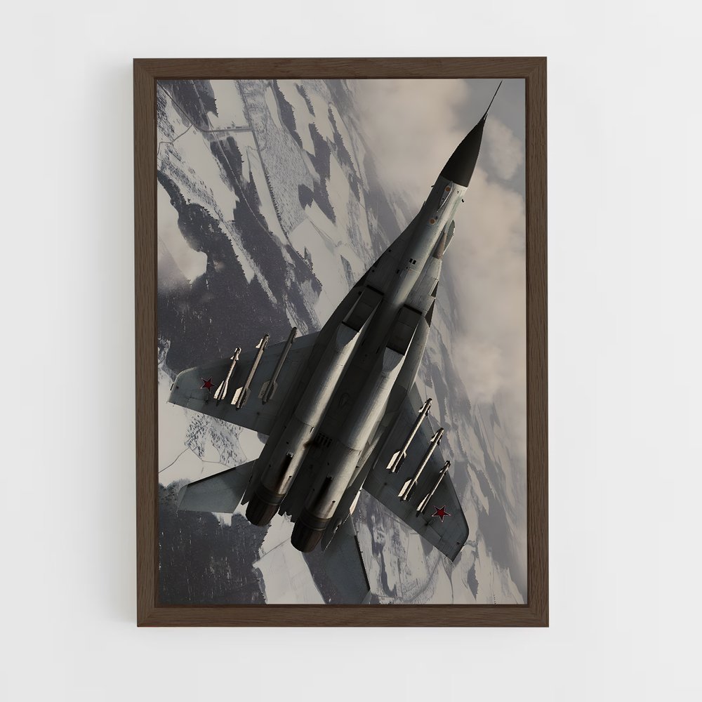ap-mig-29 fulcrum-3 cadre Bois foncé