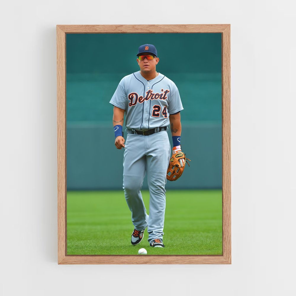 ap-miguel cabrera-3 cadre Bois clair
