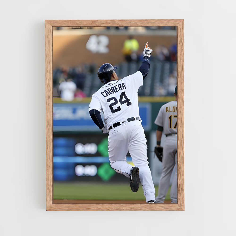 ap-miguel cabrera-4 cadre Bois clair